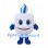 Candle Mascot Costume in White with Blue Flame