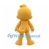 Cat Mascot Costume in Yellow with White Belly and Large Paws