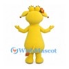 Cow Mascot Costume in Yellow with Flower Crown