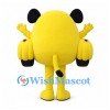 Dog Mascot Costume with Round Yellow Vehicle Body
