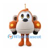Monkey Mascot Costume with Orange Car Body and Long Tail
