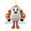 Monkey Mascot Costume with Orange Car Body and Long Tail
