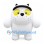 Cat Mascot Costume in White with Yellow Eyes and Black Headband