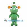 Tree Character Mascot Costume in Green with Orange Leaf Ears