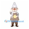 Gnome Mascot Costume with Glasses and Star Apron