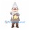 Gnome Mascot Costume with Glasses and Star Apron