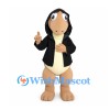 Horse Mascot Costume with Black Hooded Jacket
