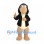 Horse Mascot Costume with Black Hooded Jacket