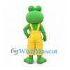 Frog Mascot Costume with Yellow Overalls