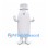 Bottle Mascot Costume in White with Ribbed Sides