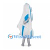 Sneaker Mascot Costume in White with Blue Panels