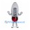 Sneaker Mascot Costume in Gray with Laces and Red Lining