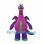 Dragon Mascot Costume in Purple with Green Spines and Small Wings