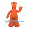 Horse Mascot Costume in Orange with Red Mane