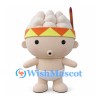 Baby Mascot Costume with Patterned Headband and White Diaper
