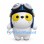 Cat Mascot Costume in White with Aviator Helmet and Goggles