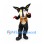 Wolf Mascot Costume in Black with Orange Fringed Vest