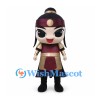 Warrior Girl Mascot Costume with Burgundy Headband and Tunic