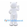 Polar Bear Mascot Costume in White with Black Nose