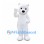 Polar Bear Mascot Costume in White with Black Nose