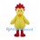 Rooster Mascot Costume in Yellow with Red Comb and Feet