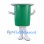 Cup Mascot Costume in Green with Wide White Rim