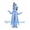 Squid Mascot Costume in Light Blue with Long Tentacles