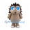 Hedgehog Mascot Costume with Large Brown Spines and Blue Eyes