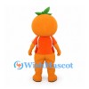 Orange Mascot Costume with Sliced Fruit Head and Matching Outfit