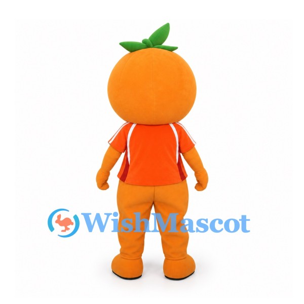 Orange Mascot Costume with Sliced Fruit Head and Matching Outfit