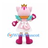 Cat Mascot Costume with Gold Crown and Pink Maid Dress