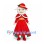 Sheep Mascot Costume with Red Snowflake Dress and Matching Hat