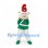 Sheep Mascot Costume with Green Marching Band Uniform and Feathered Hat