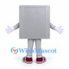 Cabinet Mascot Costume in Gray with Red Doors