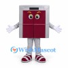 Cabinet Mascot Costume in Gray with Red Doors