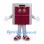 Cabinet Mascot Costume in Gray with Red Doors