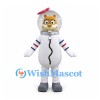 Squirrel Mascot Costume with White Astronaut Suit and Clear Helmet