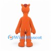 Horse Mascot Costume in Orange with Brown Mane