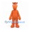 Horse Mascot Costume in Orange with Brown Mane