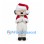 Sheep Mascot Costume with Red Santa Hat and Cape