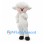 Sheep Mascot Costume in Cream with Curly Wool Head