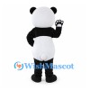 Panda Mascot Costume in Black and White with Paw Pads