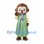 Monkey Mascot Costume with Green Traditional Robe