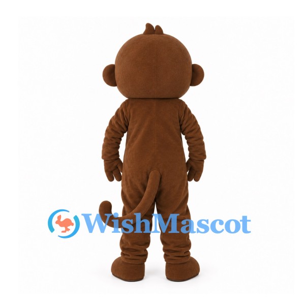 Monkey Mascot Costume in Brown with Cream Face and Belly