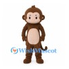 Monkey Mascot Costume in Brown with Cream Face and Belly