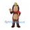 Monkey Mascot Costume with Safari Hat and Red Bandana