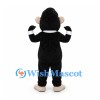 Chimpanzee Mascot Costume in Black with Cream Face and Belly