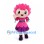 Flower Fairy Mascot Costume with Pink Petals and Purple Skirt