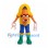 Monkey Mascot Costume with Yellow Hood, Blue Shorts and Green Boots