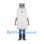 USB Flash Drive Mascot Costume in White with Gray Connector